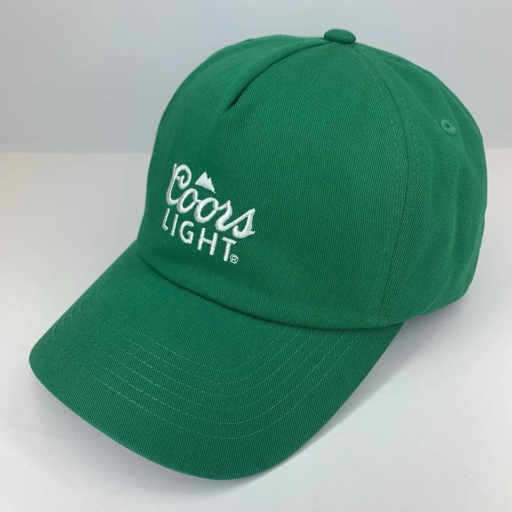 Coors Light Green Hat Shamrock St Patrick's Day Adjustable Cotton Baseball Cap